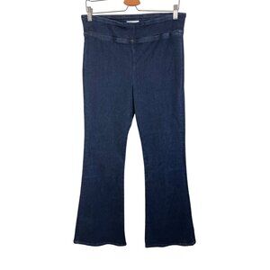 Frame Jet Set Flare Dark Wash Pull On Jeans Size 2 Organic Cotton Blend